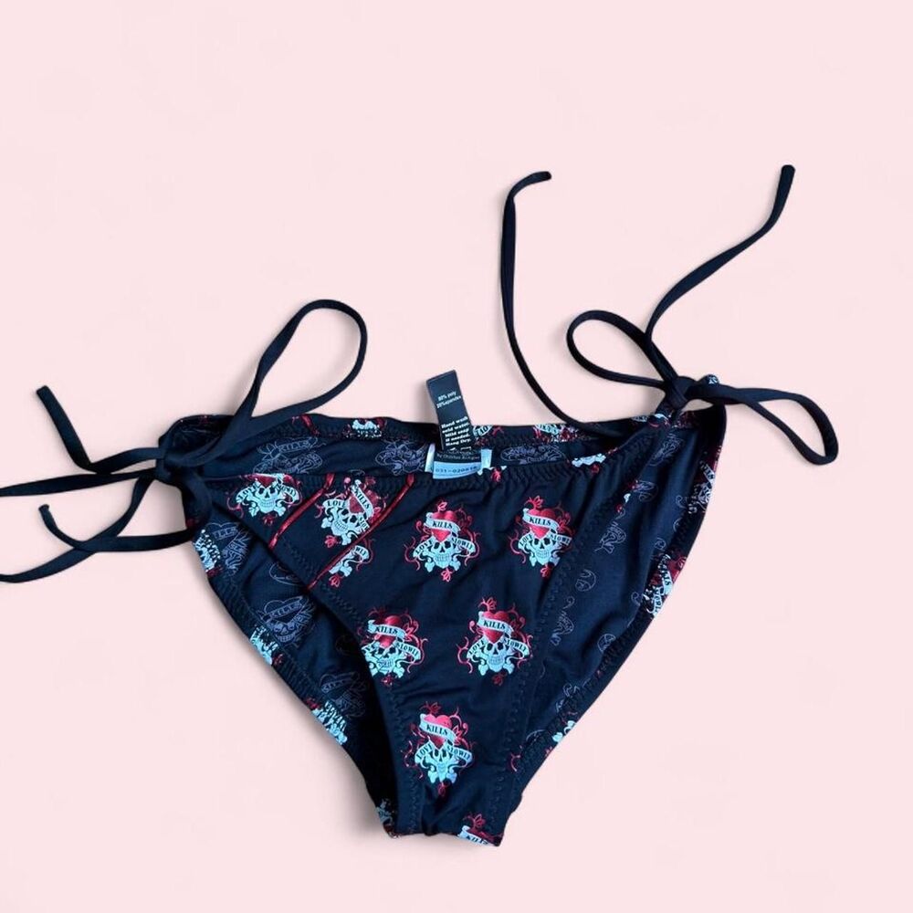 Y2k Ed-hardy bikini bottoms